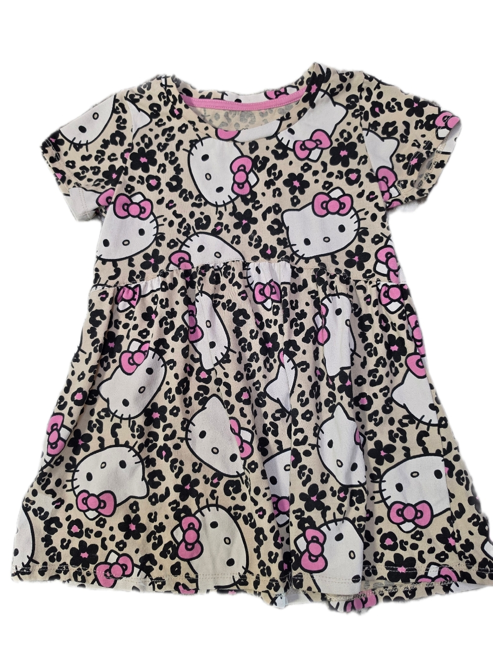 Hello Kitty Beige & Pink Girls Dress